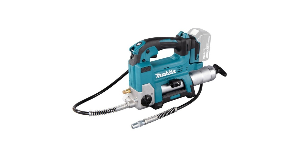 Makita Akku-Fettpresse DGP180Z, 18Volt, inkl. Zylinder A, Kartuschenpistole(blau/schwarz, ohne Akku und Ladegerät)