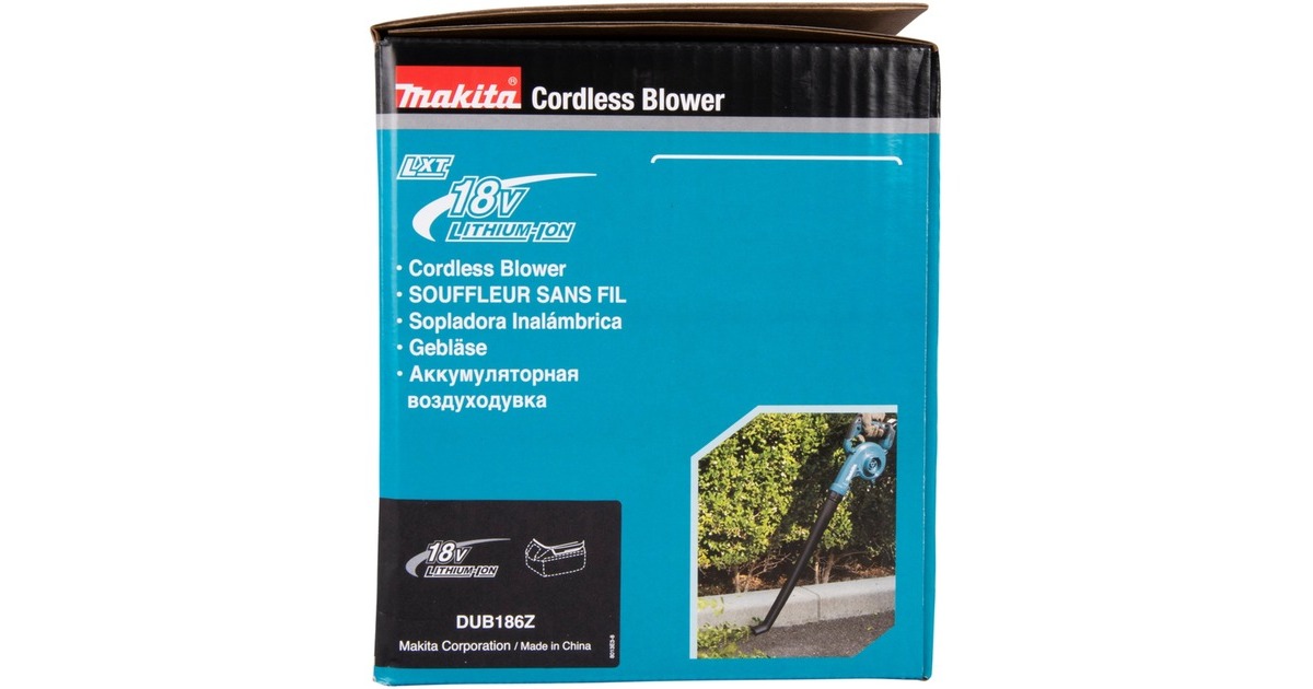 Makita Akku-Gebläse DUB186Z, 18Volt, Laubgebläse(blau/schwarz, ohne Akku und Ladegerät)