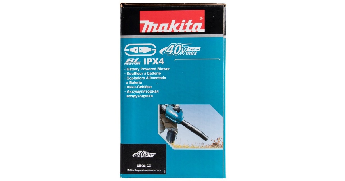 Makita Akku-Gebläse UB001CZ, PDC-Connector, 36Volt, Laubgebläse(blau/schwarz, ohne Akku und Ladegerät)