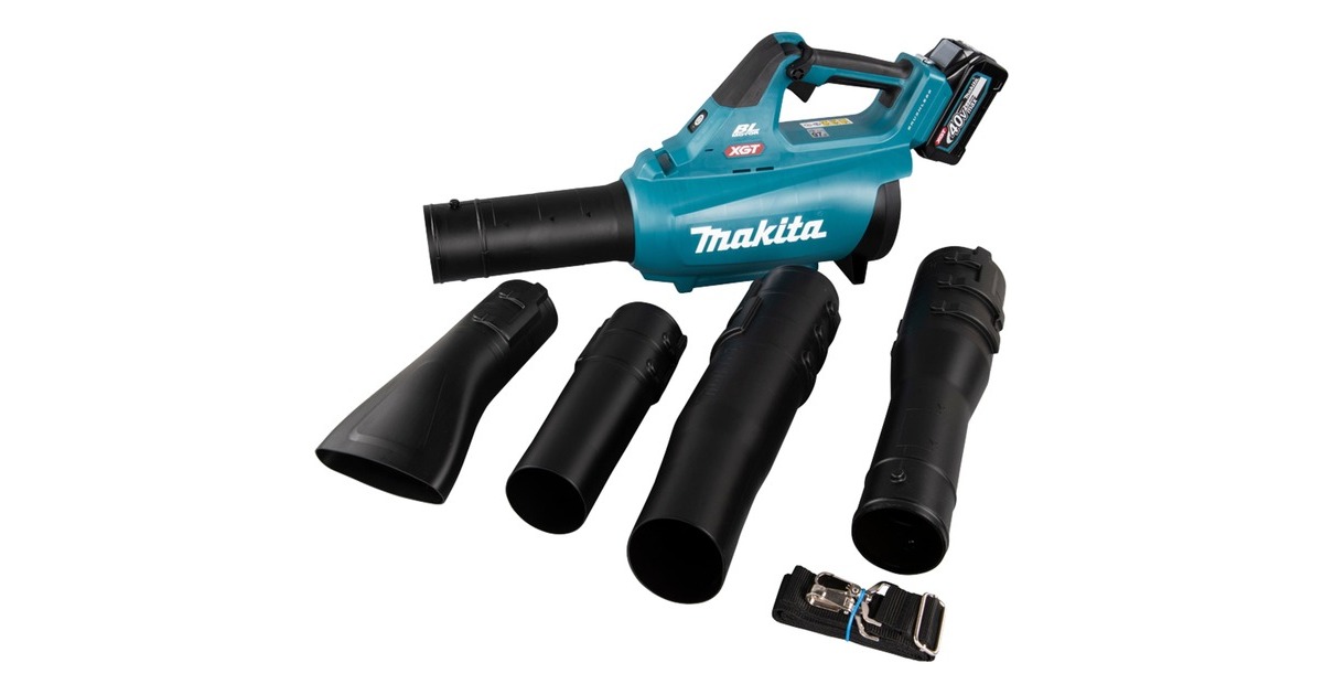 Makita Akku-Gebläse UB001GM101 XGT, 40Volt, Laubgebläse(blau/schwarz, Li-Ion XGT Akku 4,0Ah)