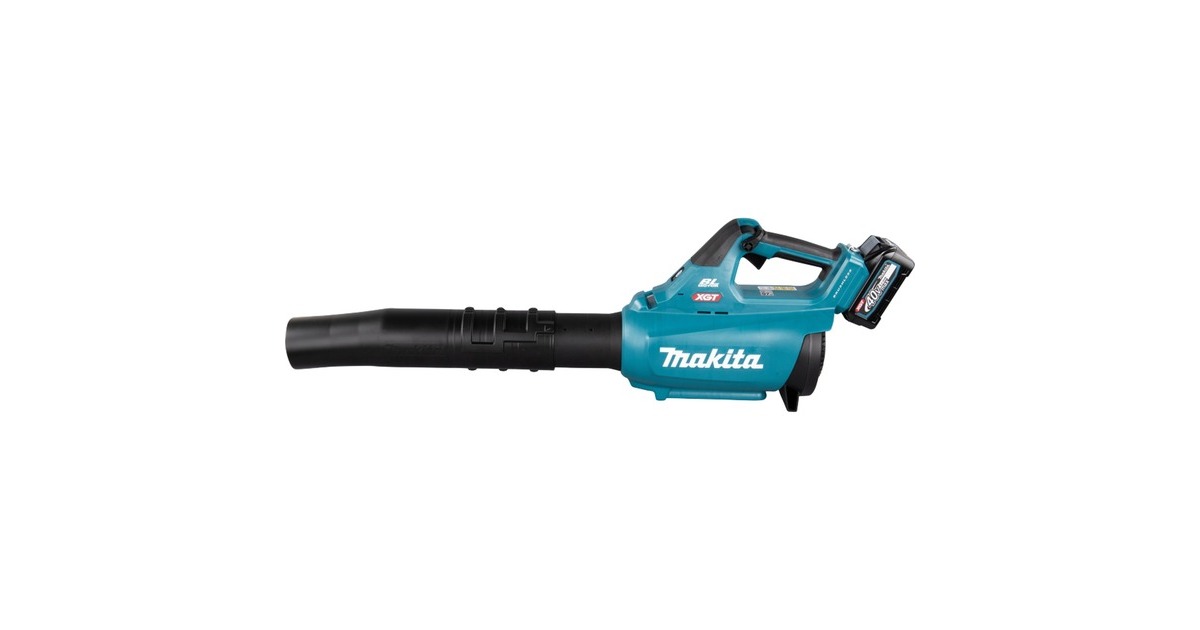 Makita Akku-Gebläse UB001GM101 XGT, 40Volt, Laubgebläse(blau/schwarz, Li-Ion XGT Akku 4,0Ah)