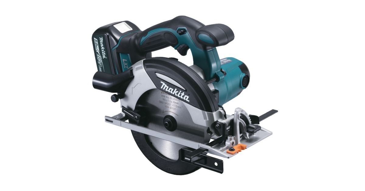 Makita Akku-Handkreissäge DHS630RTJ, 18 Volt(blau/schwarz, 2x Li-Ionen Akku 5,0Ah, MAKPAC Gr.4)