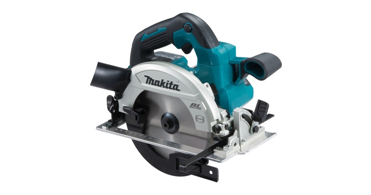 Makita Akku-Handkreissäge DHS661ZU, 18Volt(blau/schwarz, ohne Akku und Ladegerät, inkl. Funkadapter)
