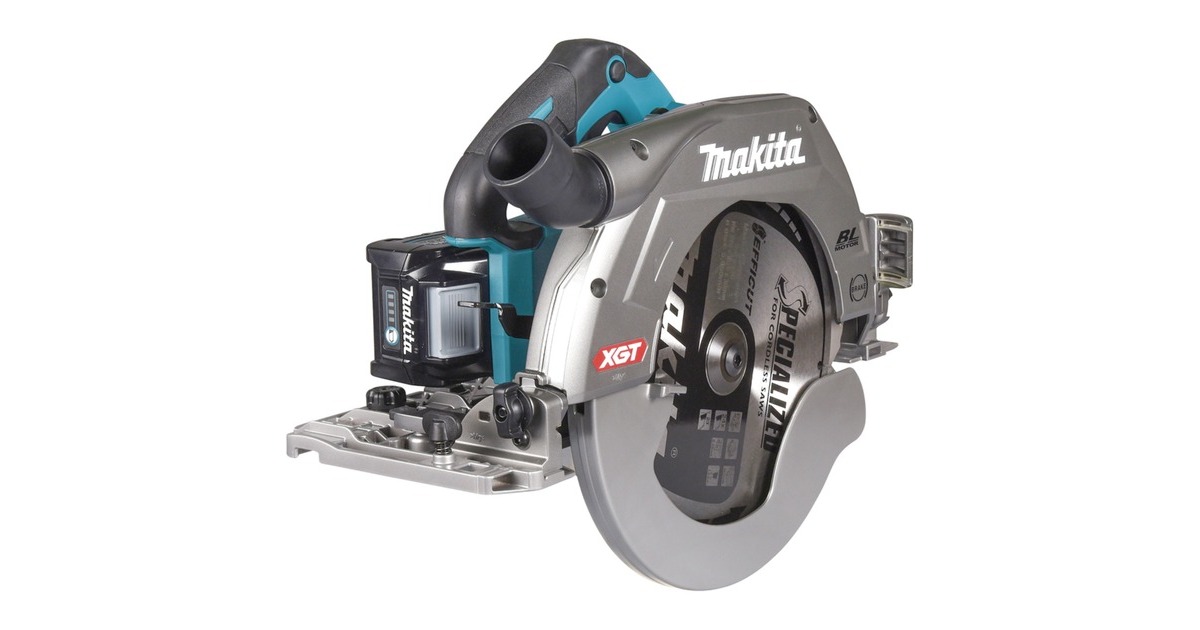 Makita Akku-Handkreissäge HS011GT201 XGT, 40Volt(blau/schwarz, 2x Li-Ion XGT Akku 5,0Ah)