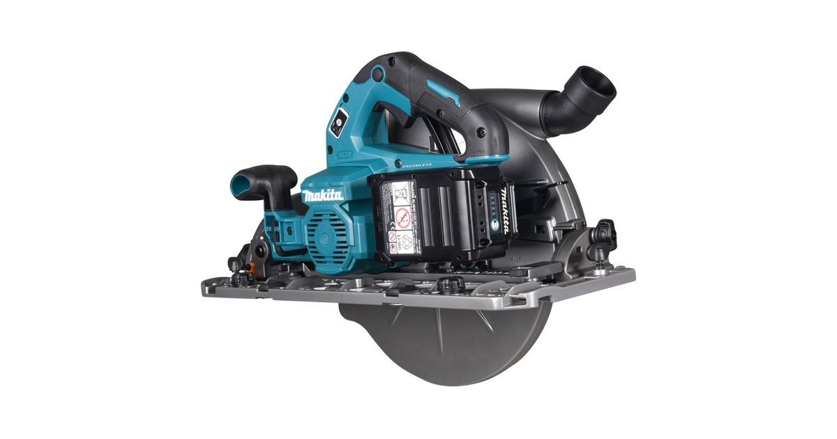 Makita Akku-Handkreissäge HS011GT201 XGT, 40Volt(blau/schwarz, 2x Li-Ion XGT Akku 5,0Ah)