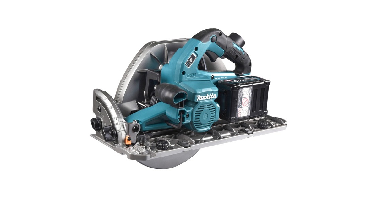 Makita Akku-Handkreissäge HS011GT201 XGT, 40Volt(blau/schwarz, 2x Li-Ion XGT Akku 5,0Ah)