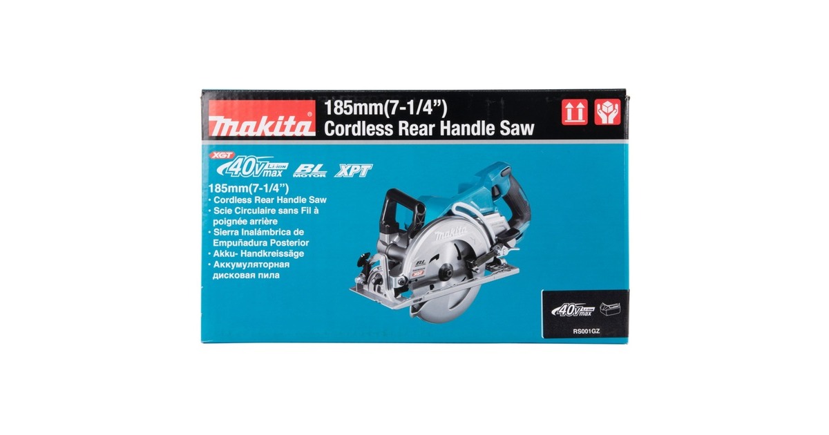 Makita Akku-Handkreissäge RS001GZ XGT, 40Volt(blau/schwarz, ohne Akku und Ladegerät)