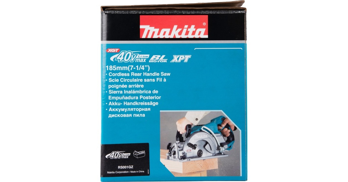 Makita Akku-Handkreissäge RS001GZ XGT, 40Volt(blau/schwarz, ohne Akku und Ladegerät)