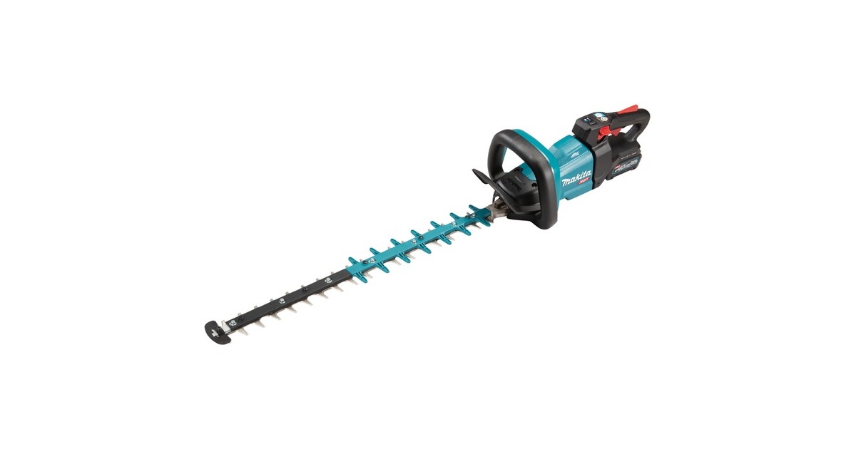 Makita Akku-Heckenschere UH004GD201 XGT, 40Volt, 60cm(blau/schwarz, 2x Li-Ion XGT Akku 2,5Ah)