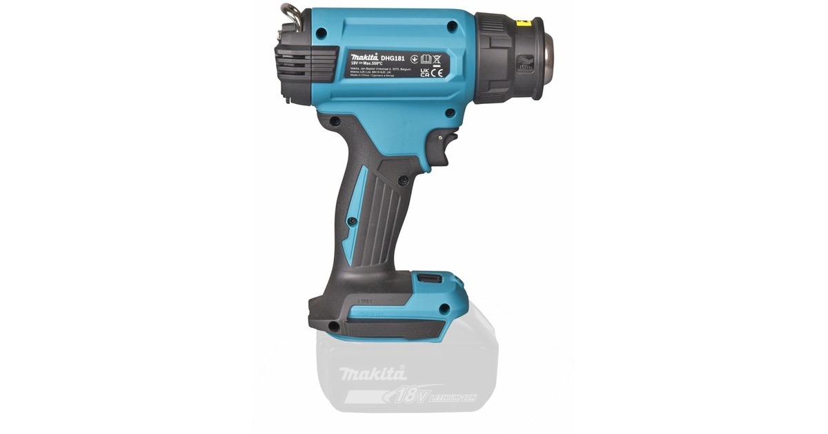 Makita Akku-Heißluftgebläse DHG181ZK, 18Volt(blau/schwarz, ohne Akku und Ladegerät, im Koffer)