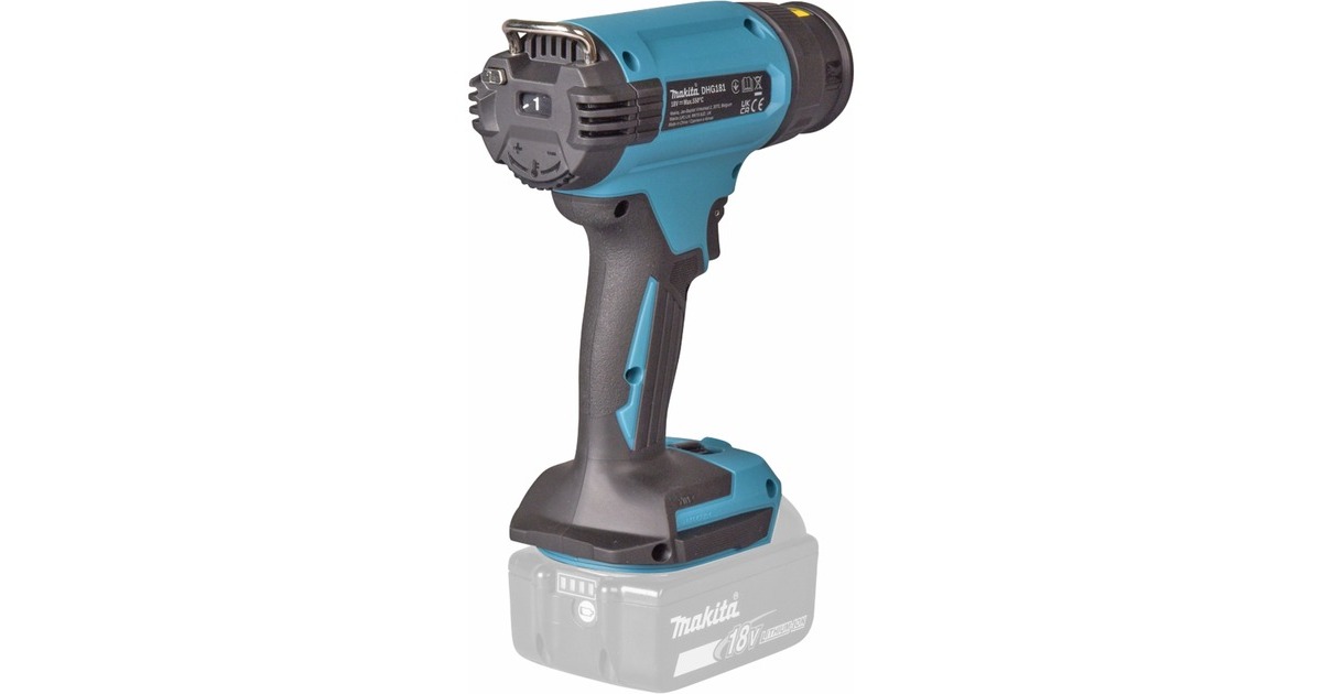 Makita Akku-Heißluftgebläse DHG181ZK, 18Volt(blau/schwarz, ohne Akku und Ladegerät, im Koffer)
