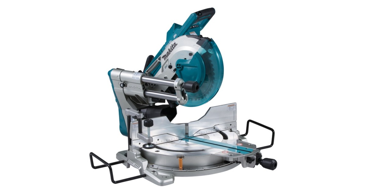 Makita Akku-Kapp- und Gehrungssäge DLS111ZU, 36Volt (2x18V), Kapp-und Gehrungssäge(blau/silber, ohne Akku und Ladegerät)