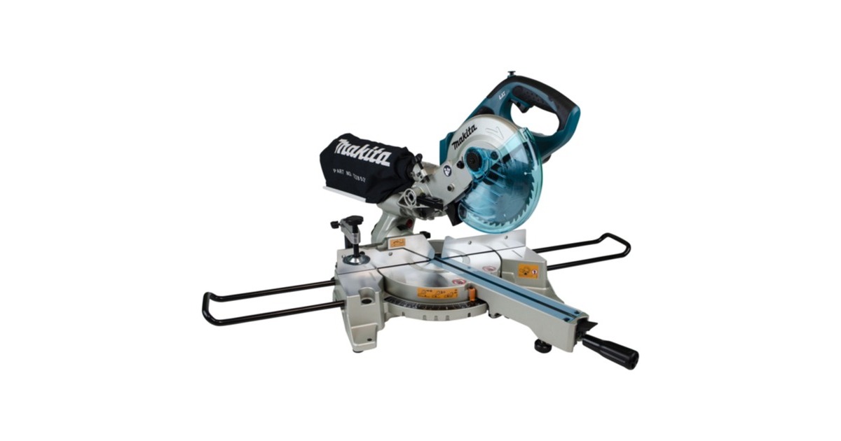 Makita Akku-Kapp-und Gehrungssäge DLS713NZ, 18Volt(blau/silber, ohne Akku und Ladegerät)