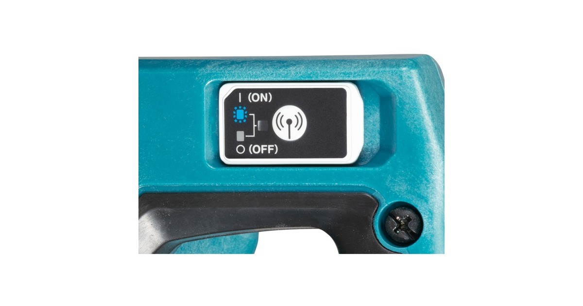 Makita Akku-Kapp-und Gehrungssäge LS002GZ01 XGT, 40Volt + Funk Adapter(blau, Bluetooth, ohne Akku und Ladegerät)