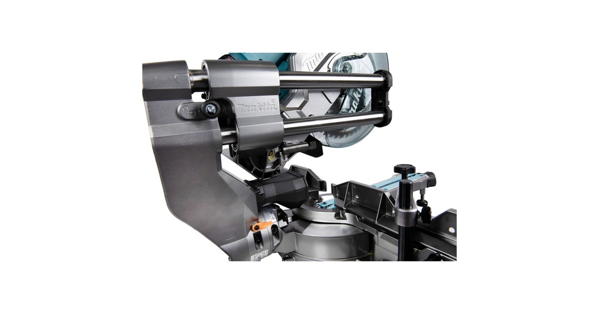 Makita Akku-Kapp-und Gehrungssäge LS002GZ01 XGT, 40Volt + Funk Adapter(blau, Bluetooth, ohne Akku und Ladegerät)