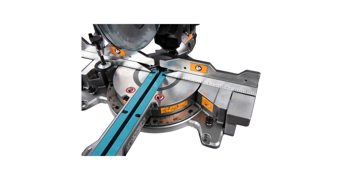 Makita Akku-Kapp-und Gehrungssäge LS002GZ01 XGT, 40Volt + Funk Adapter(blau, Bluetooth, ohne Akku und Ladegerät)