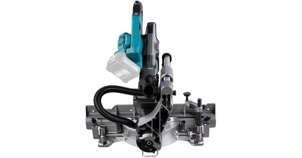 Makita Akku-Kapp-und Gehrungssäge LS002GZ01 XGT, 40Volt + Funk Adapter(blau, Bluetooth, ohne Akku und Ladegerät)