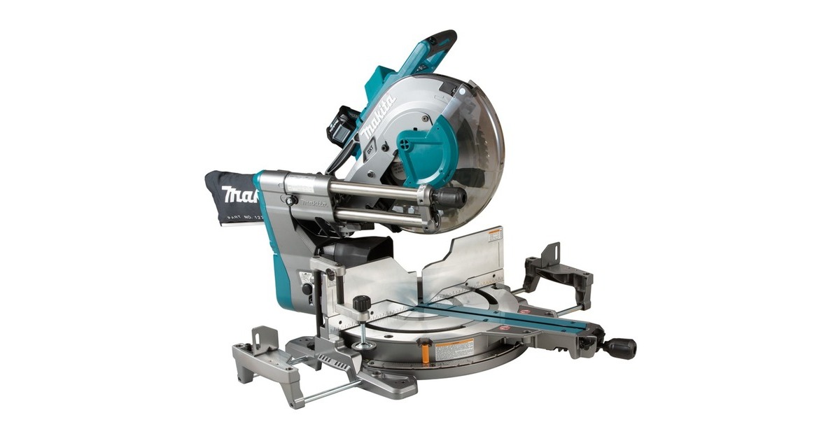 Makita Akku-Kapp-und Gehrungssäge LS003GZ01, 40Volt + Funk Adapter(blau, Bluetooth, ohne Akku und Ladegerät)