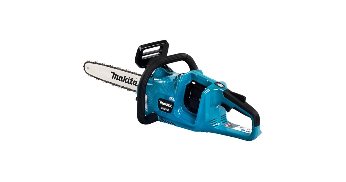 Makita Akku-Kettensäge DUC353Z, 36Volt (2x18V), Elektro-Kettensäge(blau/schwarz, ohne Akku und Ladegerät)