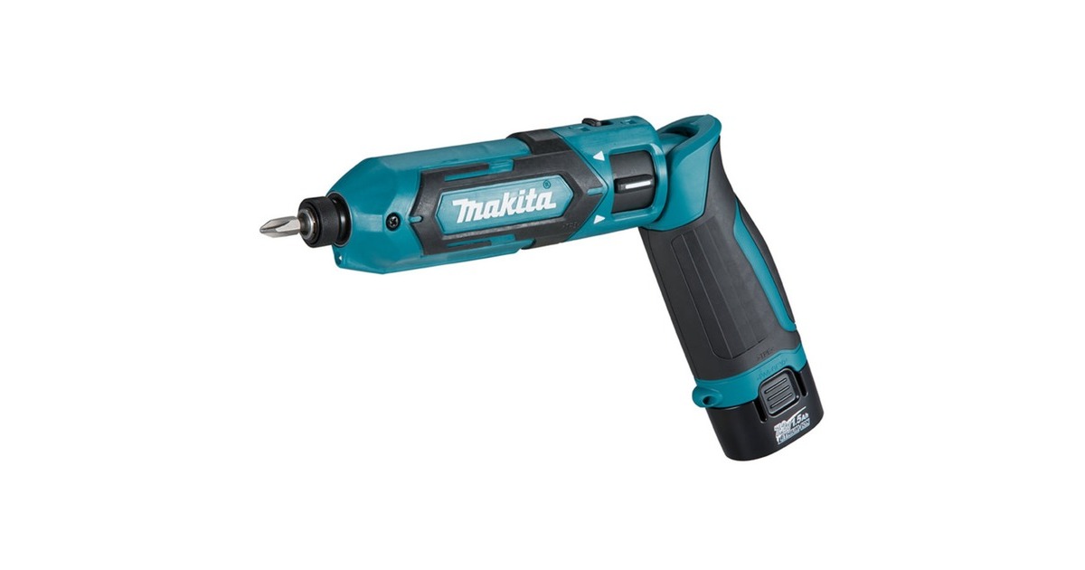 Makita Akku-Knickschlagschrauber TD022DSE 7,2Volt(blau/schwarz, 2x Li-Ionen Akku 1,5Ah) Makita Akku-Knickschlagschrauber TD022DSE 7,2Volt(blau/schwarz, 2x Li-Ionen Akku 1,5Ah)