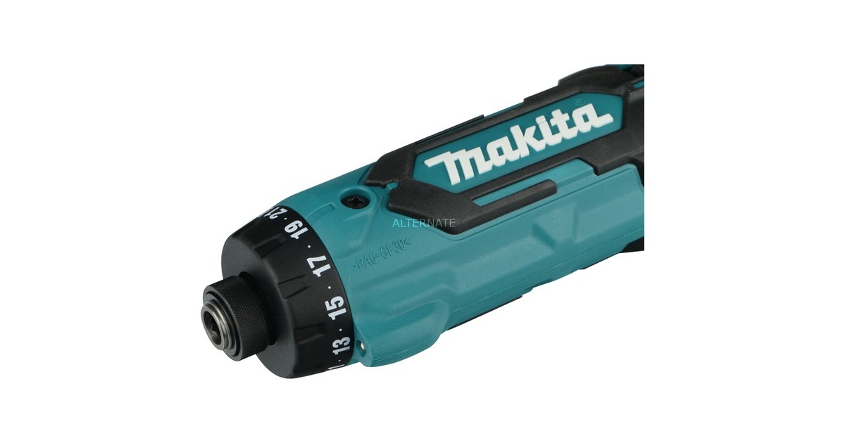 Makita Akku-Knickschrauber DF012DZ, 7,2Volt, Bohrschrauber(blau/schwarz, ohne Akku und Ladegerät)