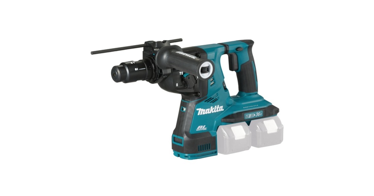 Makita Akku-Kombihammer DHR281ZJ SDS-PLUS, 36Volt (2x18V), Bohrhammer(blau/schwarz, ohne Akku und Ladegerät)