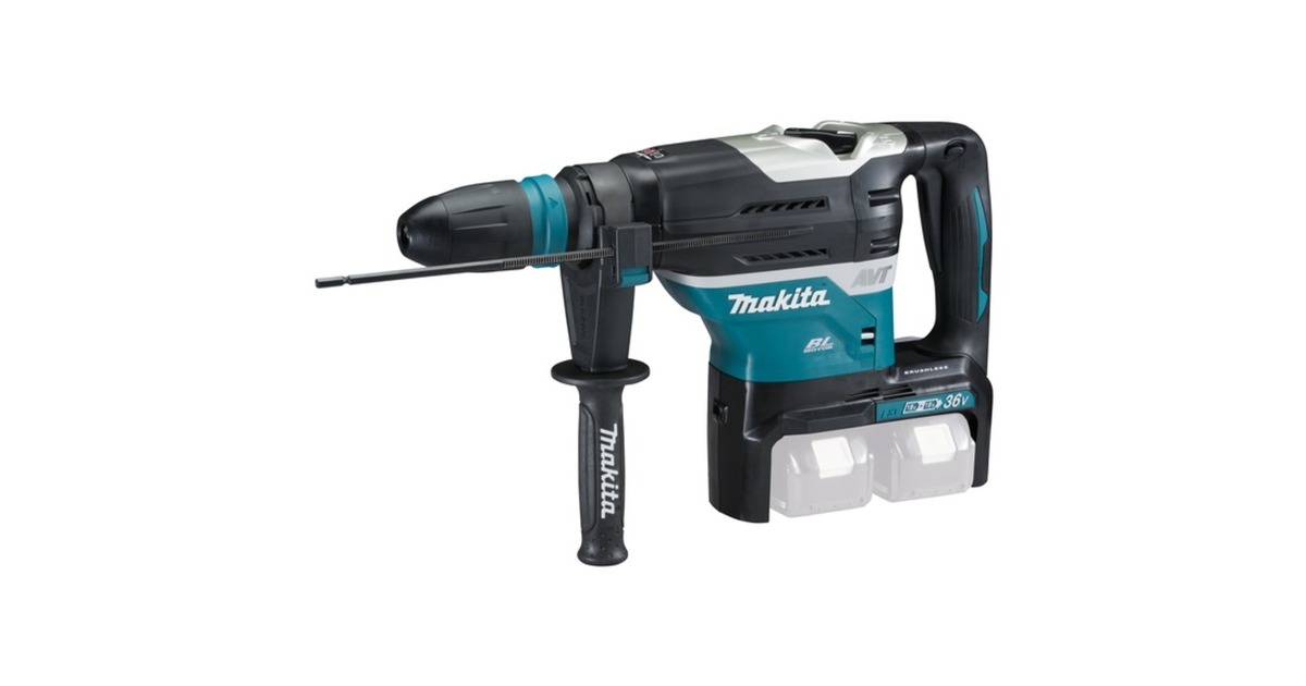 Makita Akku-Kombihammer DHR400ZKU, SDS-max, 36Volt (2x18V), Bohrhammer(blau/schwarz, ohne Akku und Ladegerät)