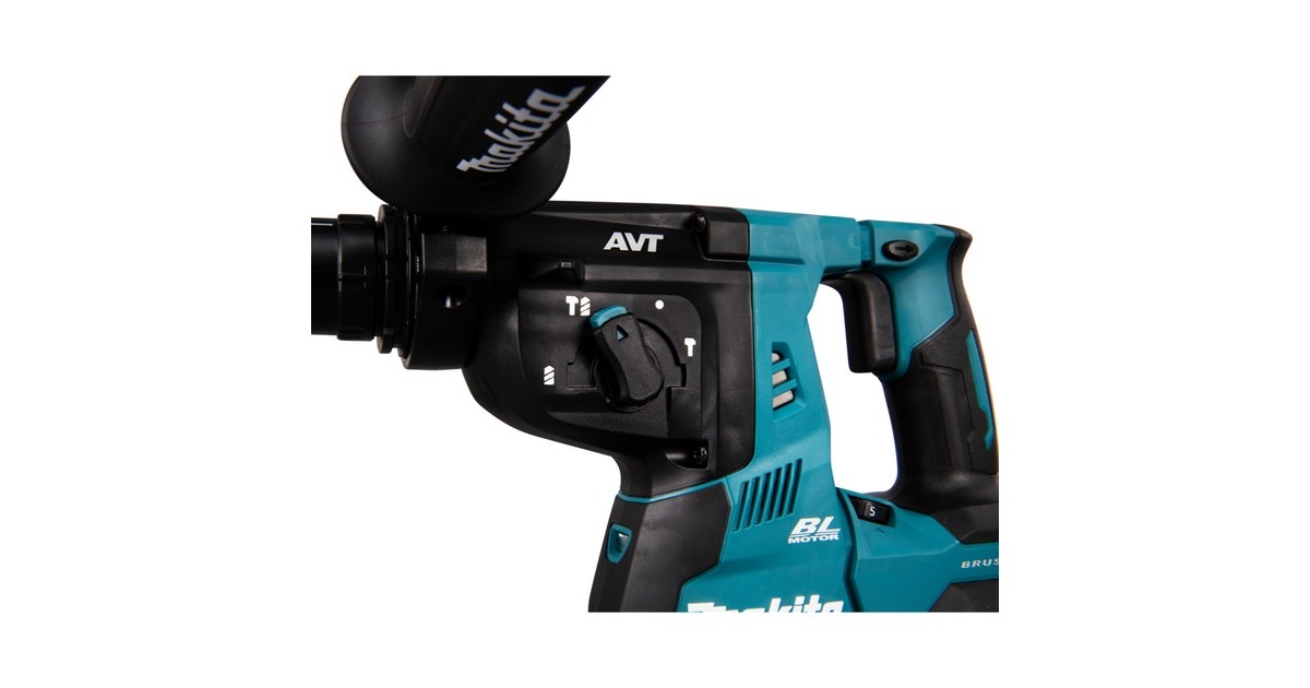 Makita Akku-Kombihammer HR004GM201 XGT, 40Volt, Bohrhammer(blau/schwarz, 2x Li-Ionen Akku 4Ah, MAKPAC)