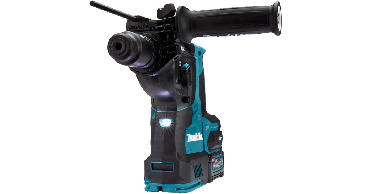Makita Akku-Kombihammer HR004GM201 XGT, 40Volt, Bohrhammer(blau/schwarz, 2x Li-Ionen Akku 4Ah, MAKPAC)