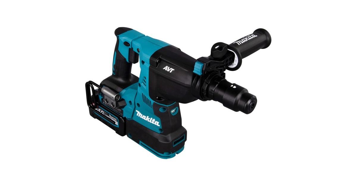 Makita Akku-Kombihammer HR004GM201 XGT, 40Volt, Bohrhammer(blau/schwarz, 2x Li-Ionen Akku 4Ah, MAKPAC)