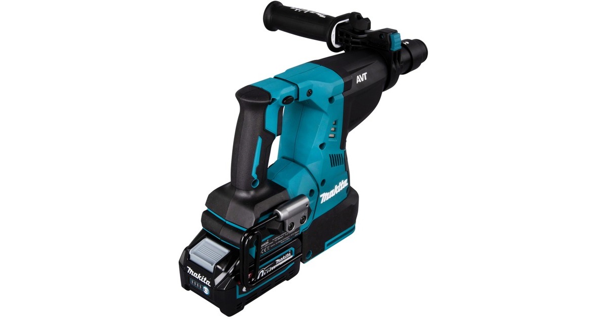 Makita Akku-Kombihammer HR004GM201 XGT, 40Volt, Bohrhammer(blau/schwarz, 2x Li-Ionen Akku 4Ah, MAKPAC)