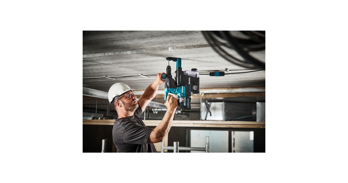 Makita Akku-Kombihammer HR004GM202 XGT, 40Volt, Bohrhammer(blau/schwarz, 2x Li-Ionen Akku 4Ah, MAKPAC, DX14)