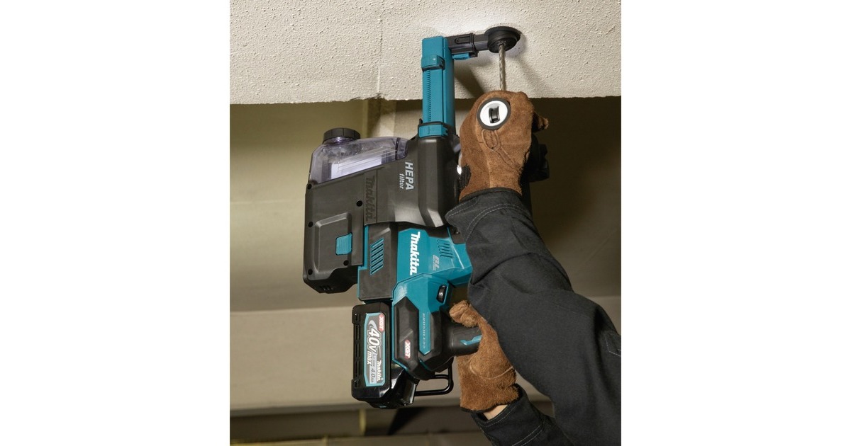 Makita Akku-Kombihammer HR004GM202 XGT, 40Volt, Bohrhammer(blau/schwarz, 2x Li-Ionen Akku 4Ah, MAKPAC, DX14)