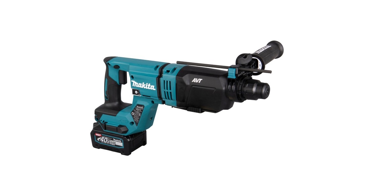 Makita Akku-Kombihammer HR007GM201 XGT, 40Volt, Bohrhammer(blau/schwarz, 2x Li-Ion Akku 4,0Ah) Makita Akku-Kombihammer HR007GM201 XGT, 40Volt, Bohrhammer(blau/schwarz, 2x Li-Ion Akku 4,0Ah)