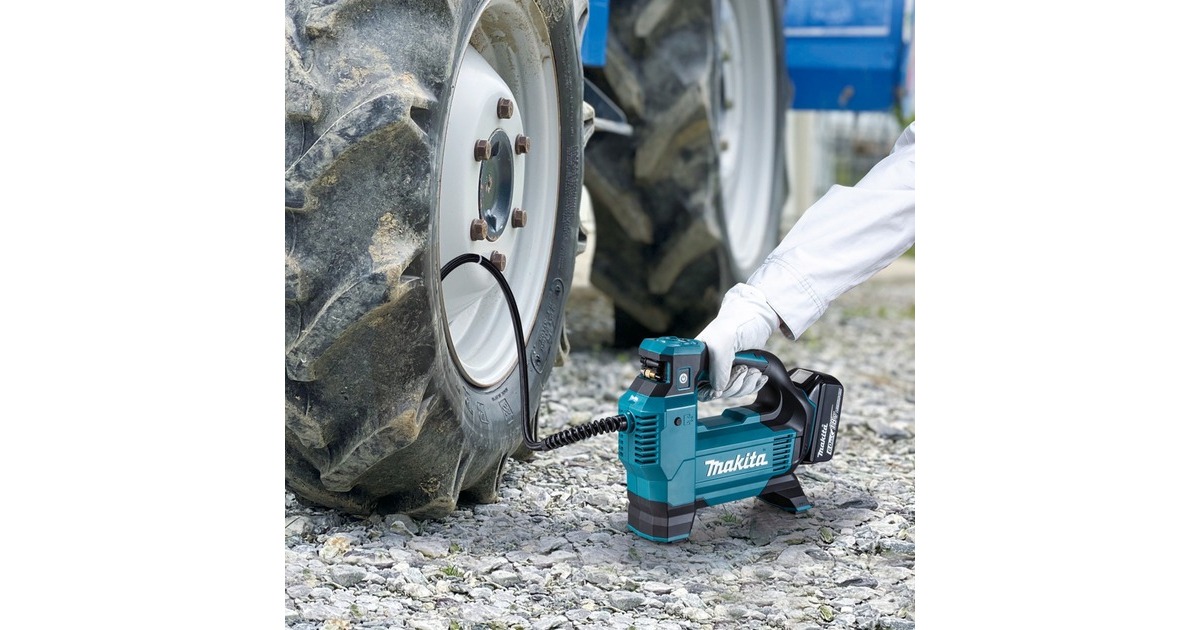 Makita Akku-Kompressor DMP181Z, 18Volt, Luftpumpe(blau/schwarz, ohne Akku und Ladegerät)