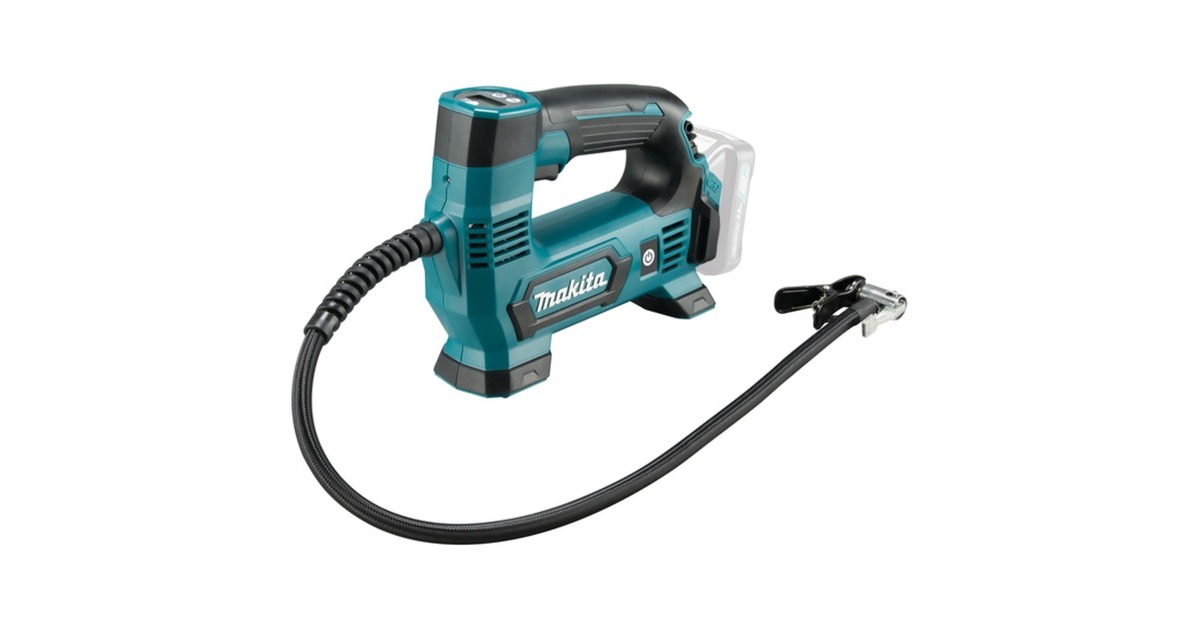 Makita Akku-Kompressor MP100DZ, 12Volt, Luftpumpe(blau/schwarz, ohne Akku und Ladegerät, bis max. 8,3 bar)