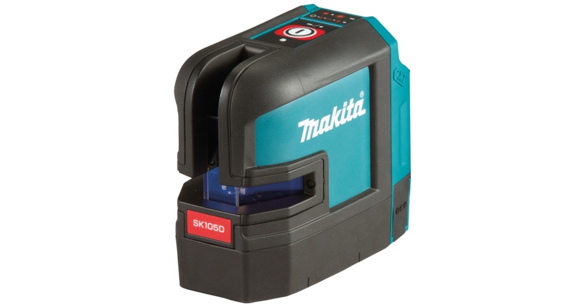 Makita Akku-Kreuzlinienlaser SK105DZ, 12Volt(schwarz/blau, rote Laserlinien, ohne Akku und Ladegerät)