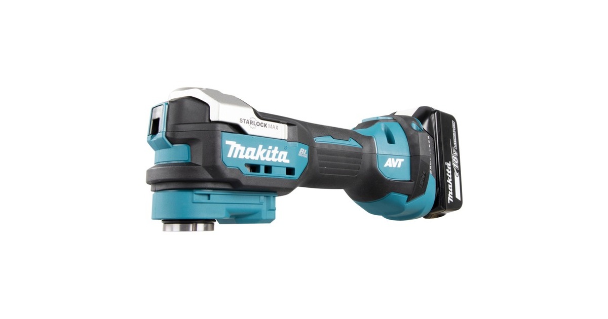 Makita Akku-Multifunktions-Werkzeug DTM52ZJX2, 18Volt + 33-teiliges Zubehör(blau/schwarz, ohne Akku und Ladegerät)
