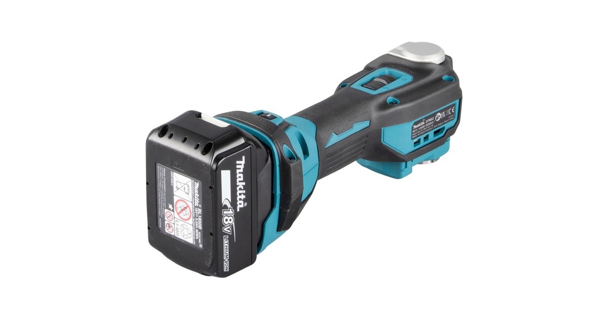Makita Akku-Multifunktions-Werkzeug DTM52ZJX2, 18Volt + 33-teiliges Zubehör(blau/schwarz, ohne Akku und Ladegerät)