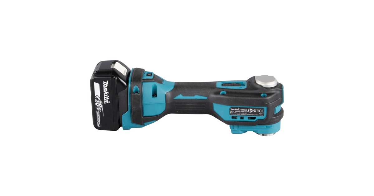 Makita Akku-Multifunktions-Werkzeug DTM52ZJX2, 18Volt + 33-teiliges Zubehör(blau/schwarz, ohne Akku und Ladegerät)