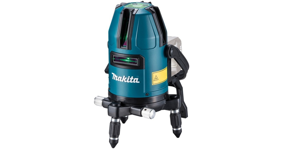 Makita Akku-Multilinienlaser SK40GDZ, 12Volt, Kreuzlinienlaser(schwarz/blau, grüne Laserlinien, ohne Akku und Ladegerät)