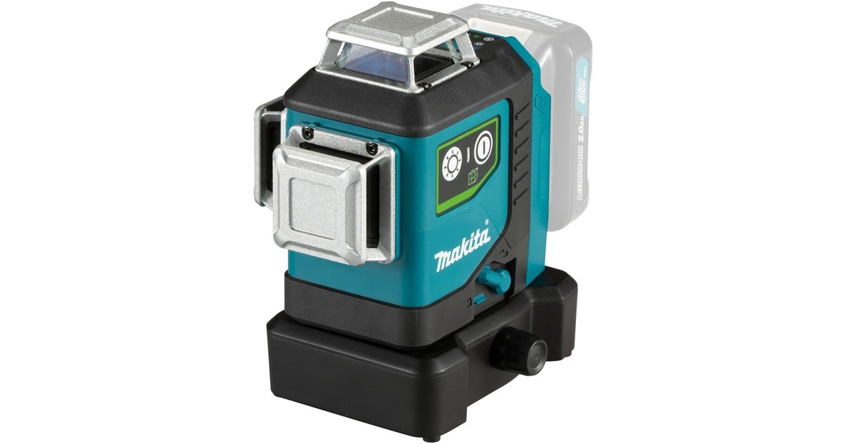 Makita Akku-Multilinienlaser SK700GDZ, 12Volt, Kreuzlinienlaser(schwarz/blau, grüne Laserlinien, ohne Akku und Ladegerät)