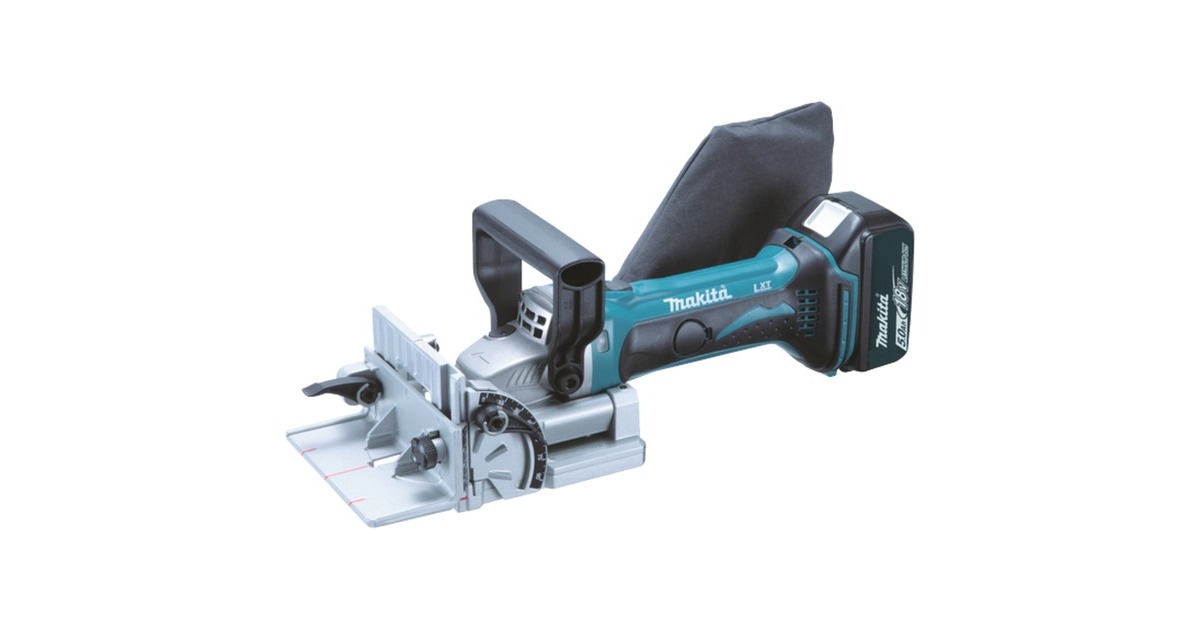 Makita Akku-Nutfräse DPJ180RTJ, 18Volt(blau/schwarz, 2x Li-Ionen-Akku 5,0Ah, MAKPAC Gr.3)