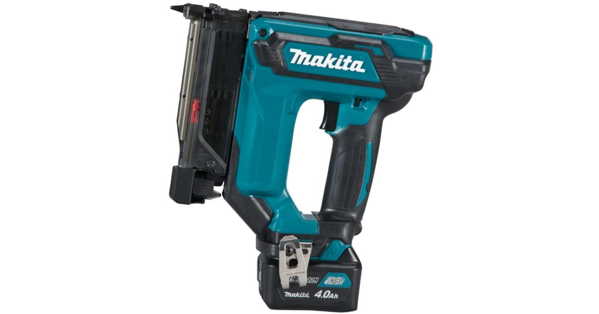 Makita Akku-Pintacker PT354DSMJ, 10,8Volt, Elektrotacker(blau/schwarz, 2x Li-Ionen-Akku 4,0Ah, im MAKPAC Gr.2) Makita Akku-Pintacker PT354DSMJ, 10,8Volt, Elektrotacker(blau/schwarz, 2x Li-Ionen-Akku 4,0Ah, im MAKPAC Gr.2)