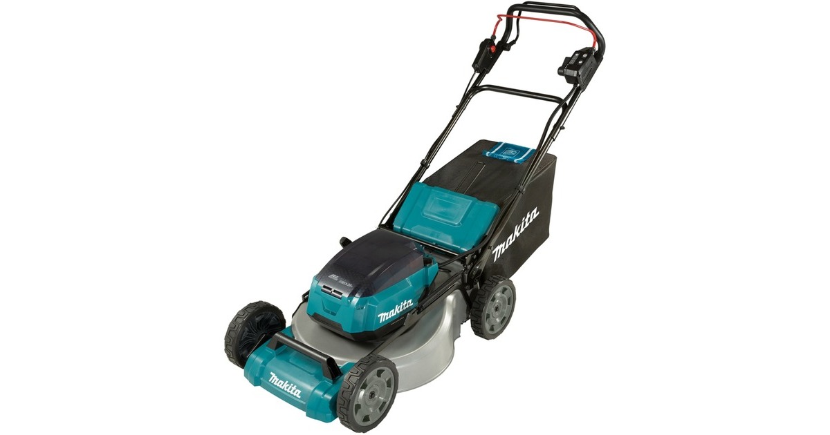 Makita Akku-Rasenmäher DLM536Z, 36Volt (2x18Volt)(blau/schwarz, ohne Akku und Ladegerät, mit Radantrieb)