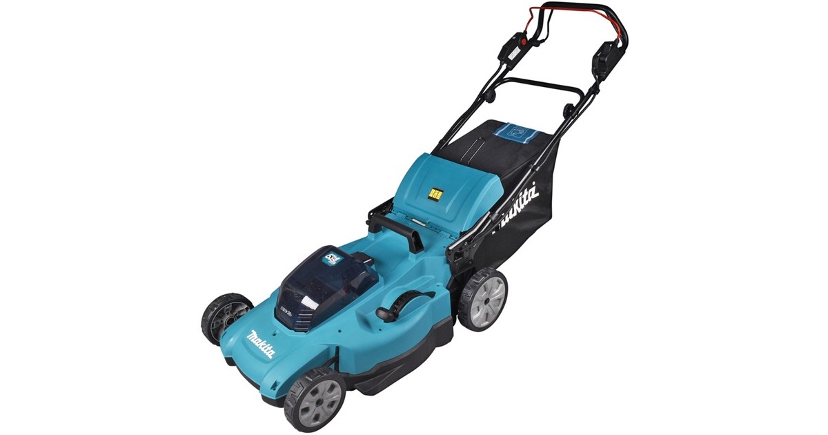 Makita Akku-Rasenmäher DLM539Z, 36Volt (2x18Volt)(blau/schwarz, ohne Akku und Ladegerät, mit Radantrieb)