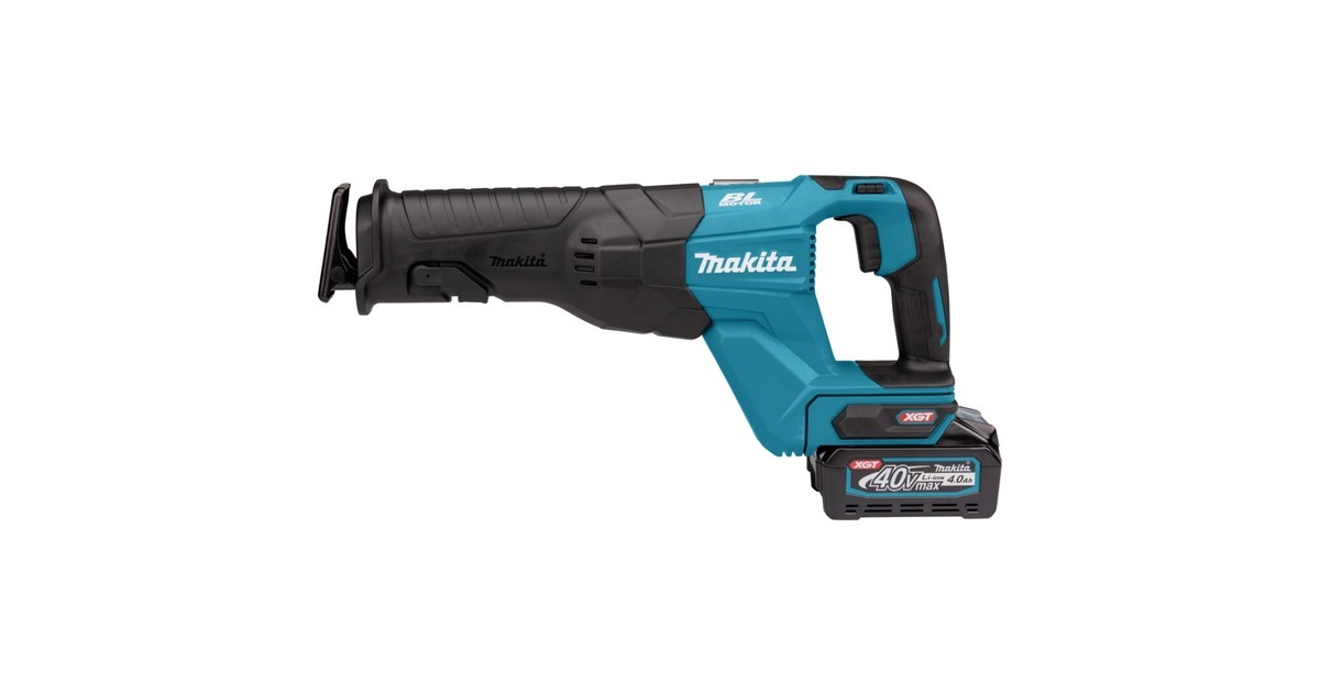 Makita Akku-Reciprosäge JR001GM201 XGT, 40Volt, Säbelsäge(blau/schwarz, 2x Li-Ion XGT Akku 4,0Ah, Koffer)