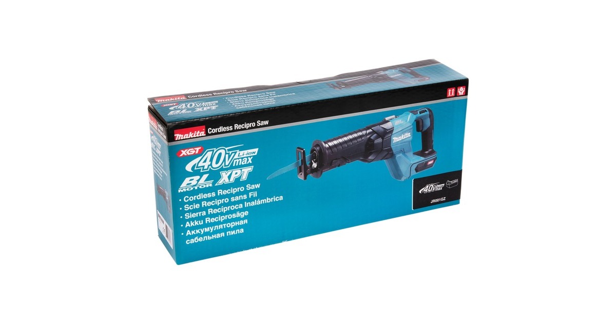 Makita Akku-Reciprosäge JR001GZ XGT, 40Volt, Säbelsäge(blau/schwarz, ohne Akku und Ladegerät)