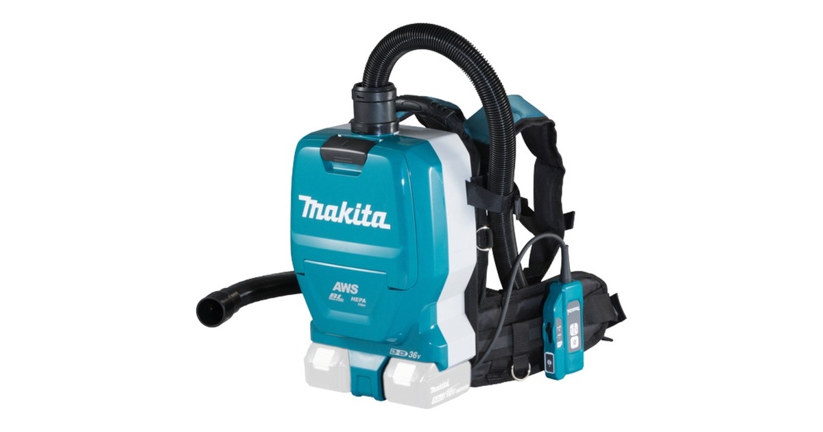 Makita Akku-Rucksacksauger DVC265ZXU, Bodenstaubsauger(blau/schwarz, ohne Akku und Ladegerät)