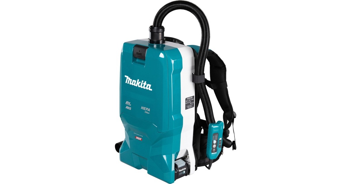 Makita Akku-Rucksackstaubsauger VC012GZ01, Bodenstaubsauger(blau, ohne Akku und Ladegerät)